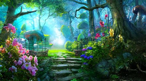 magic kingdom and forest that are fake